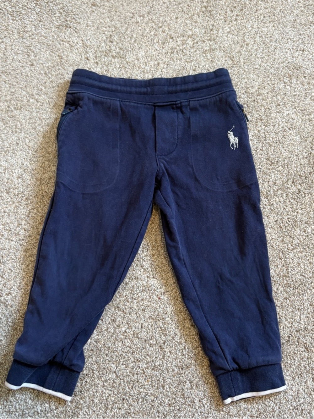 Polo Ralph Lauren Performance Joggers Toddler Baby Boys Navy Blue size 2T